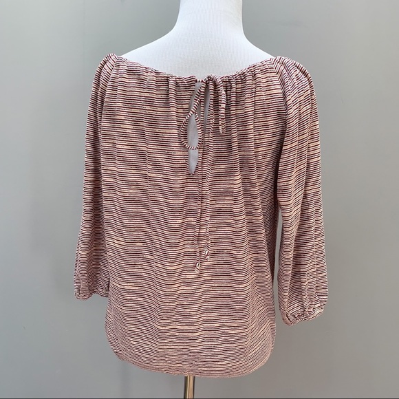 Anthropologie Bordeaux Striped Shirt, S. - Picture 7 of 7